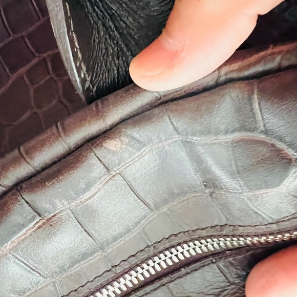 Longchamp - Top-Handle Leather Bag w/ Detachable Shoulder Strap, Good Condition! - Picture 5 of 10